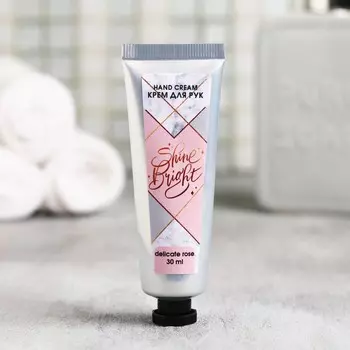 Крем для рук shine bright, 30 мл, аромат розы, beauty fox