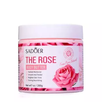 Крем для тела sadoer, 200 г с экстрактом розы