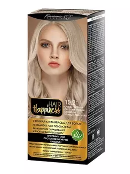 Hair Happiness Крем-краска для волос аммиачная №10.21 светлый перламутровый блондин
