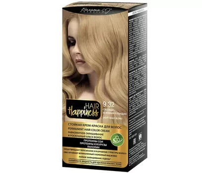 Hair Happiness Крем-краска для волос аммиачная №9.32 бежевый блондин