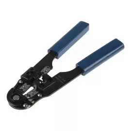 Кримпер тундра, для обжима компьютерных клемм rj-45 8p, горизонтальный обжим