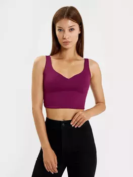 Кроп-топ женский фиолетовый