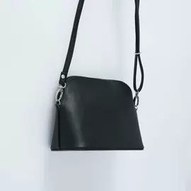 Сумка женская через плечо textura, маленький размер, цвет черный