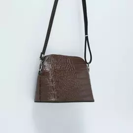 Кросс-боди, отдел на молнии, наружный карман, длинный ремень, цвет светло-коричневый