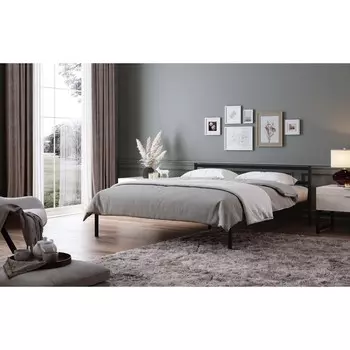 Кровать разборная металлическая мета 1200х2000 черная