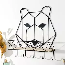 Крючки декоративные металл с полочкой