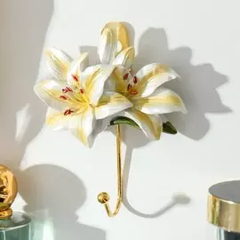 Крючок декоративный полистоун, металл