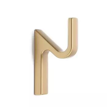 Крючок мебельный cappio anemone, однорожковый, цвет мат золото