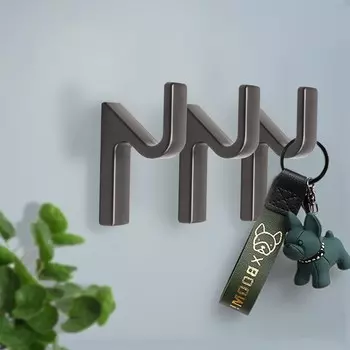 Крючок мебельный cappio anemone, однорожковый, цвет графит