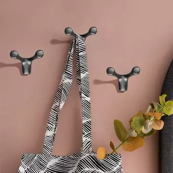 Крючок мебельный cappio dog, двухрожковый, цвет черный