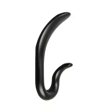 Крючок мебельный cappio duck, двухрожковый, цвет черный, 4 шт.