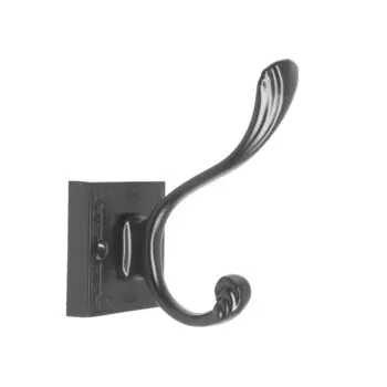 Крючок мебельный cappio eternity, двухрожковый, цвет черный