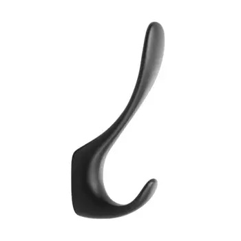 Крючок мебельный cappio heel, двухрожковый, черный