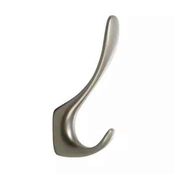 Крючок мебельный cappio heel, двухрожковый, графит