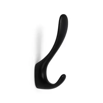 Крючок мебельный cappio note, двухрожковый, цвет черный