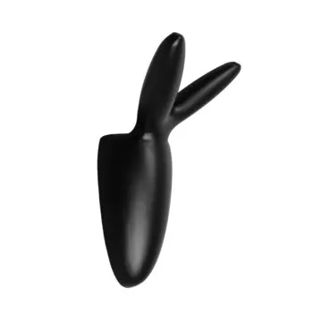 Крючок мебельный cappio rabbit, двухрожковый, цвет черный