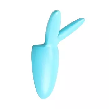 Крючок мебельный cappio rabbit, двухрожковый, цвет голубой