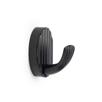 Крючок мебельный cappio sea, однорожковый, цинк, цвет черный