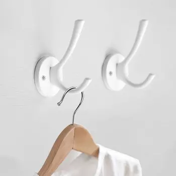 Крючок мебельный cappio simple, двухрожковый, цвет белый