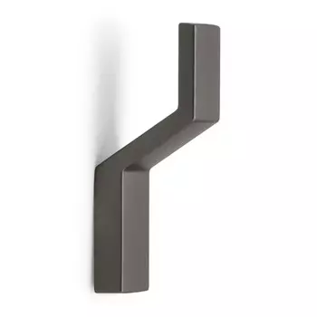 Крючок мебельный cappio tranquility, однорожковый, графит