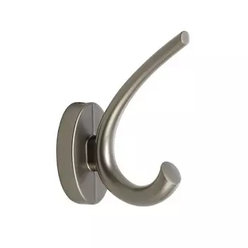 Крючок мебельный cappio usual, двухрожковый, цвет графит