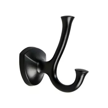 Крючок мебельный cappio value, двухрожковый, цвет черный