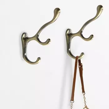 Крючок мебельный cappio wand, трехрожковый, цвет бронза