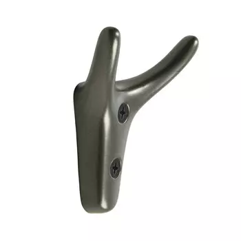 Крючок мебельный cappio yak, двухрожковый, цвет графит