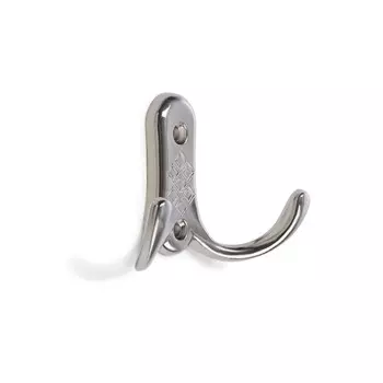 Крючок мебельный тундра tkd=024 light, двухрожковый, хром