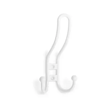 Крючок мебельный тундра tkt002 light, трехрожковый, белый