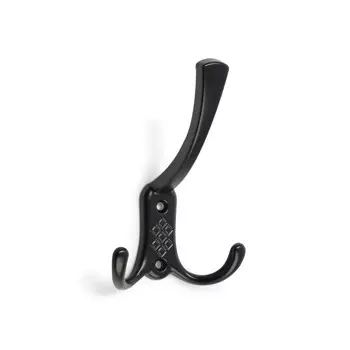 Крючок мебельный тундра tkt003 light, трехрожковый, черный