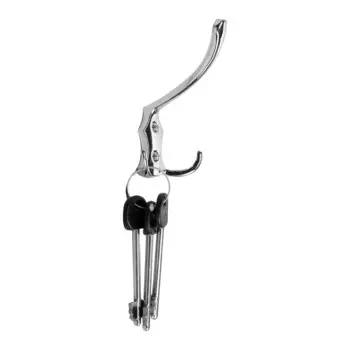 Крючок мебельный тундра tkt004, трехрожковый, хром, 4 шт. tmp