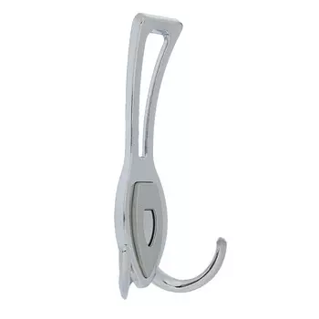 Крючок мебельный тундра tkt007, трехрожковый, хром