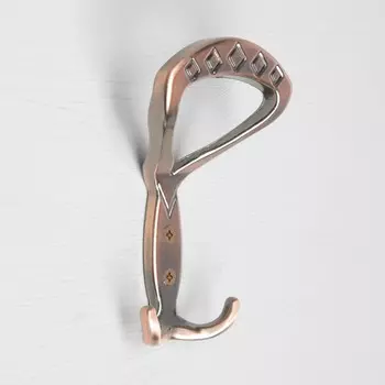 Крючок мебельный тундра tkt008, трехрожковый, медь