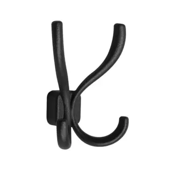 Крючок мебельный, vintage122, четырехрожковый, черный
