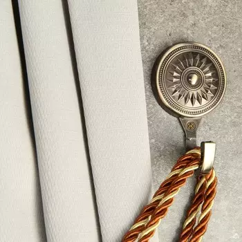 Крючок однорожковый для штор cappio kc118, цвет бронза, 2 шт.