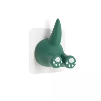 Крючок самоклеящийся cappio mumuring, однорожковый, цвет зеленый