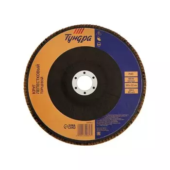 Круг лепестковый торцевой тундра, 18022 мм, р40