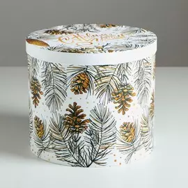 Круглая подарочная коробка