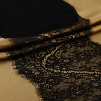 Кружево реснички, 270 мм 3 ± 0,5 м, цвет черный