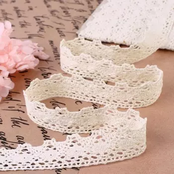 Кружево вязаное, 20 мм 10 ± 1 м, цвет бежевый