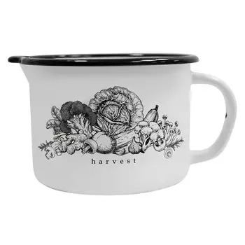 Кружка эмал 1,0л со слив/нос