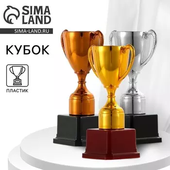 Кубок 113, наградная фигура, серебро, подставка пластик, 17.7 см