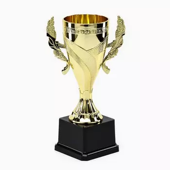Кубок 188 с, наградная фигура, золото, подставка пластик, 23.5 см