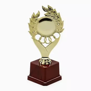 Кубок наградная фигура, золото, подставка пластик 22 см