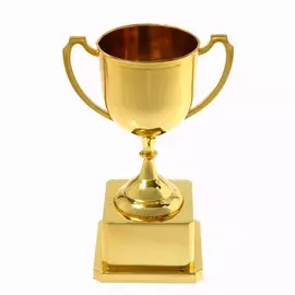 Кубок 094, наградная фигура, золото, подставка пластик, 19.2 см