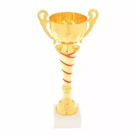 Кубок 140c, наградная фигура, золото, подставка камень, 28 13,5 6 см.