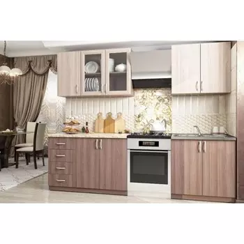 Кухонный гарнитур татьяна 2000, ясень шимо/антарес