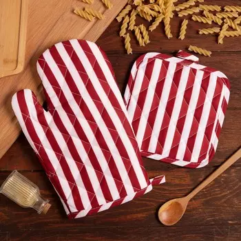 Кухонный набор прихватка варежка