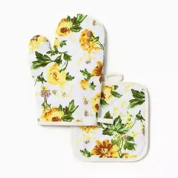 Кухонный набор прихватка варежка